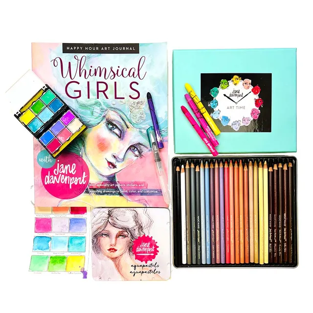 Jane Davenport Whimsical Girls startsett journal