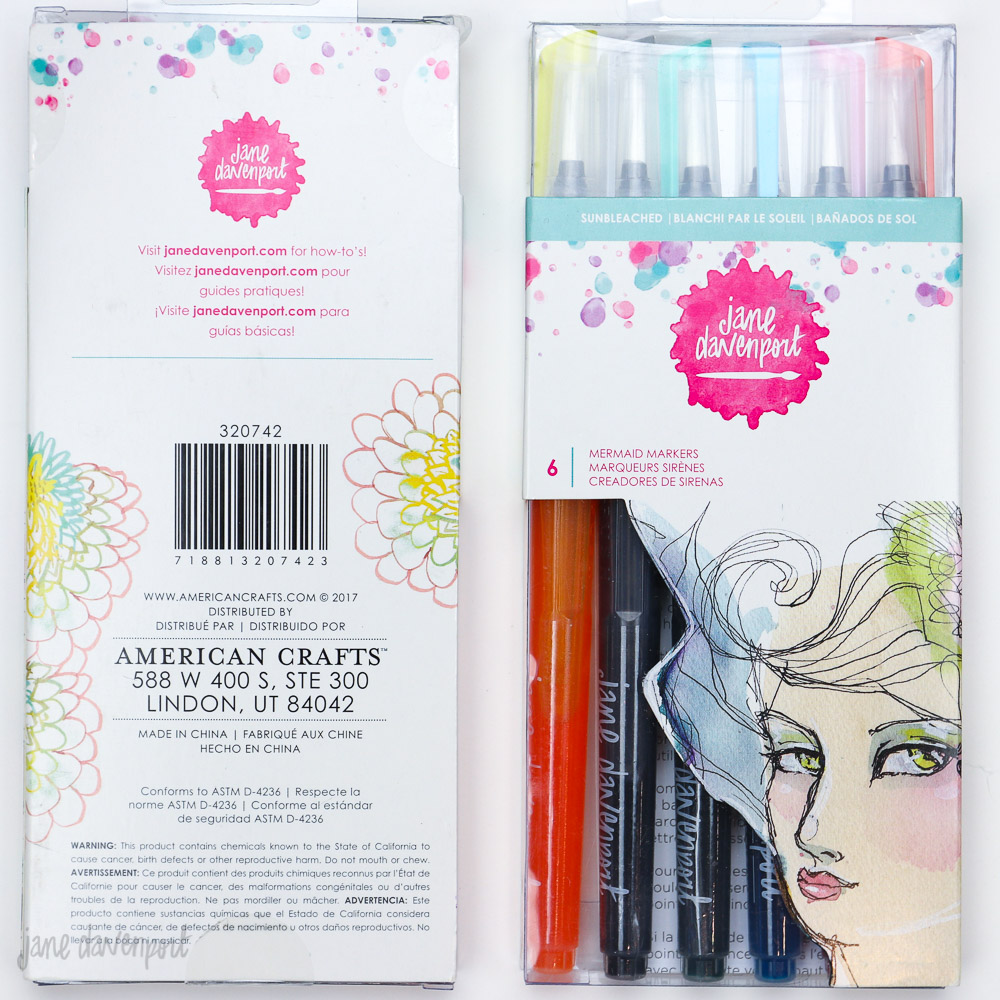 Jane Davenport Whimsical and Wild malesett med bok