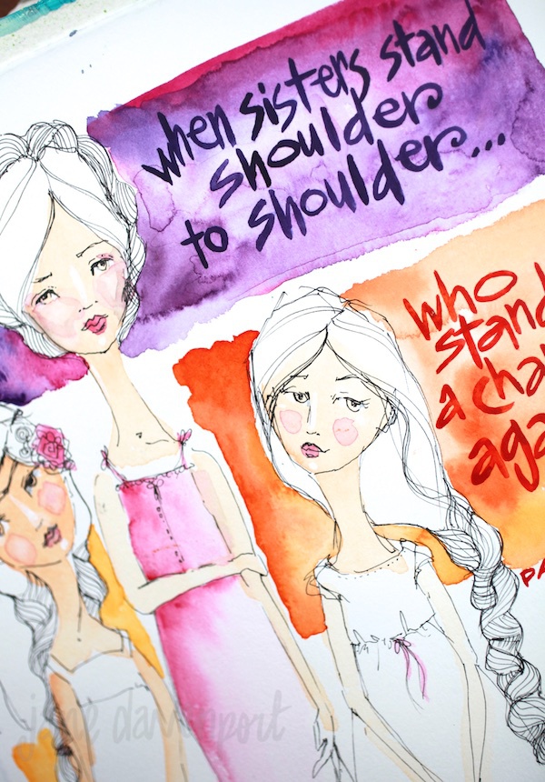 Jane Davenport Miss Quoted bok med sitater til mixed media