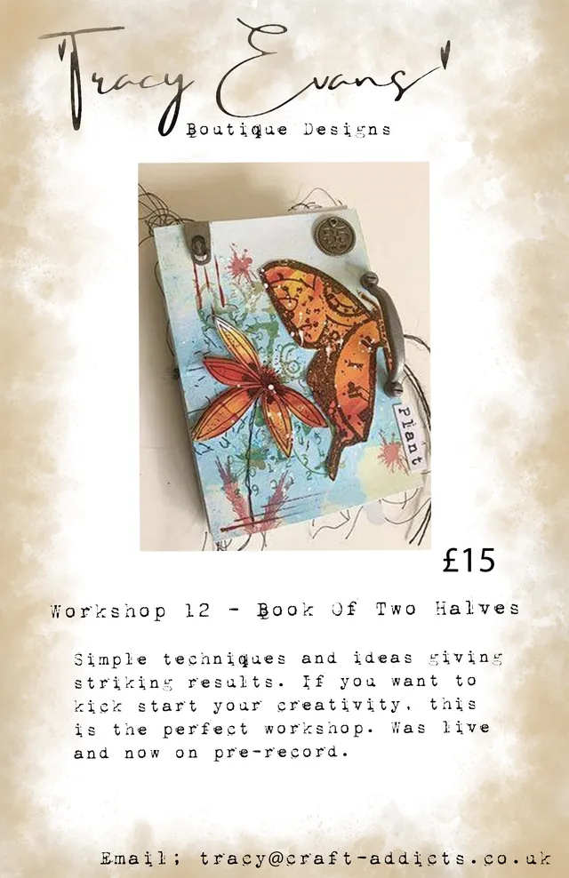 Tracy Evans Design Workshop 012 Book Of Two Halves nettkurs bok