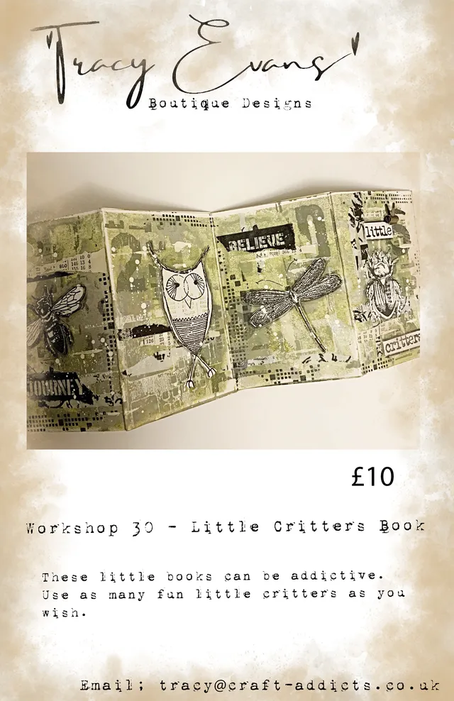 Tracy Evans Design Workshop 030 Little Critters Book nettkurs bok