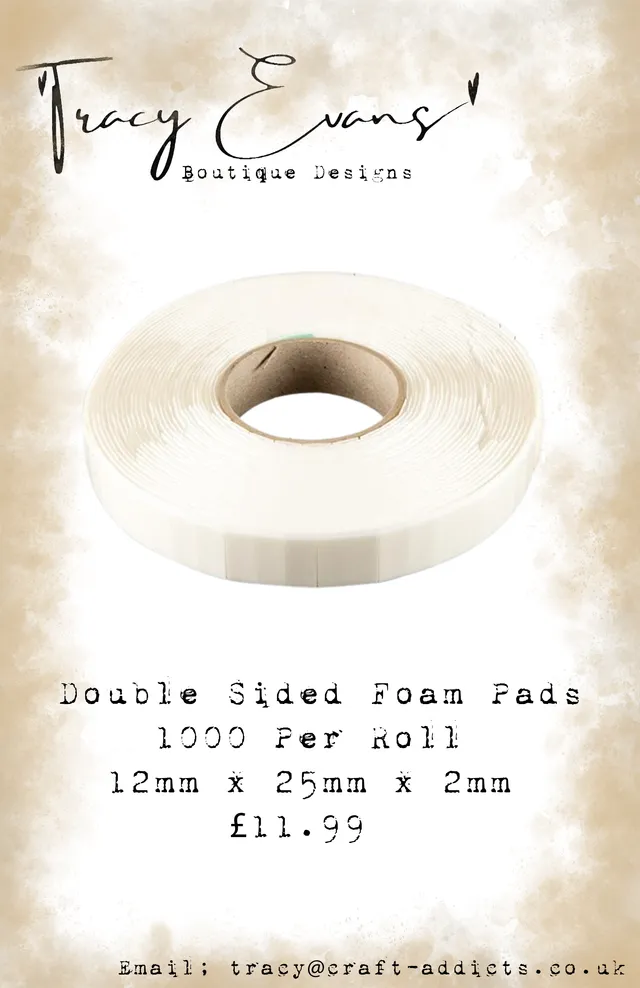 Tracy Evans Design AC001 skumputer 1000 stk dobbeltsidig
