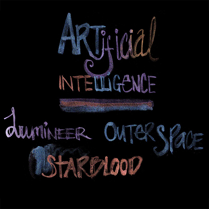 Jane Davenport ARTificial Intelligence SuperShifter akvarell shimmer