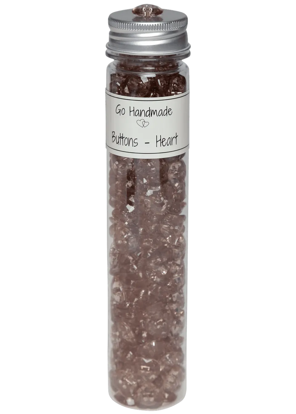 Go Handmade Heart knapper hjerte 15 mm 240 stk
