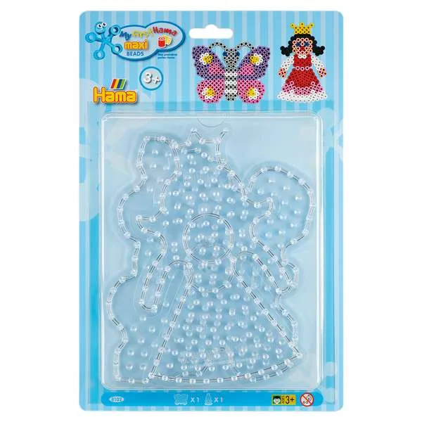 Hama Maxi perlebrett sommerfugl og prinsesse 2-pk