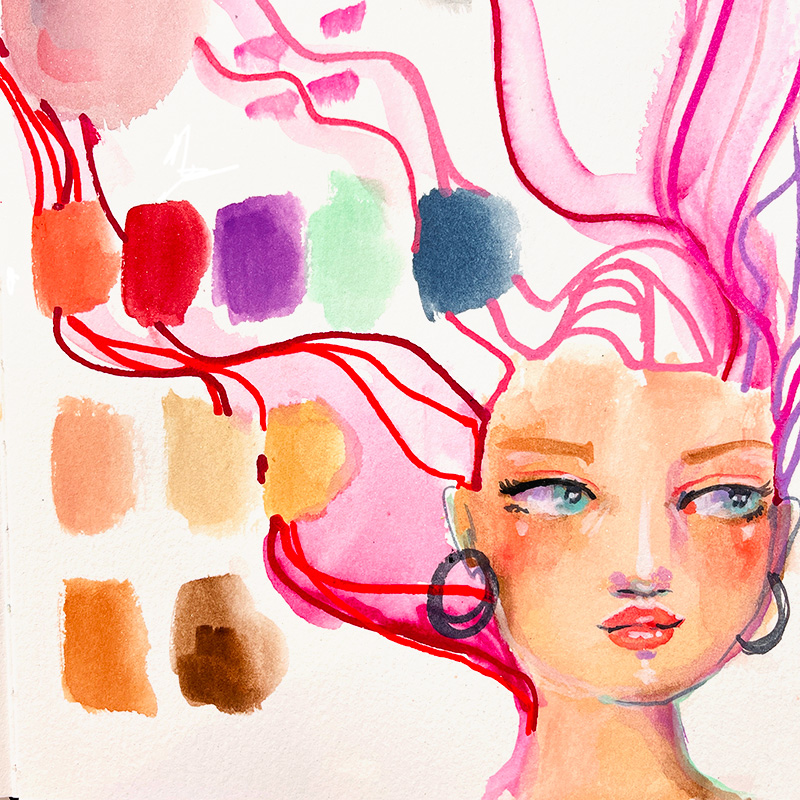 Jane Davenport LayerCake Secret Ingredients akvarellpalette mini