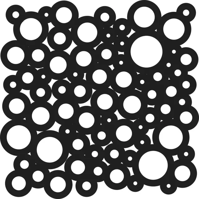 The Crafters Workshop TCW153 Cosmic Bubbles sjablong 6x6 plast