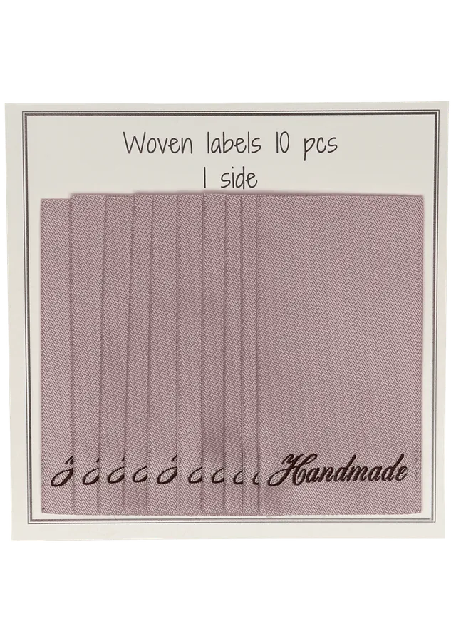 Go Handmade Handmade vevd merkelapp nude 10-pk ensidig