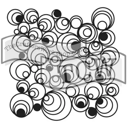 The Crafters Workshop TCW424 Mod Spirals sjablong 6x6 plast