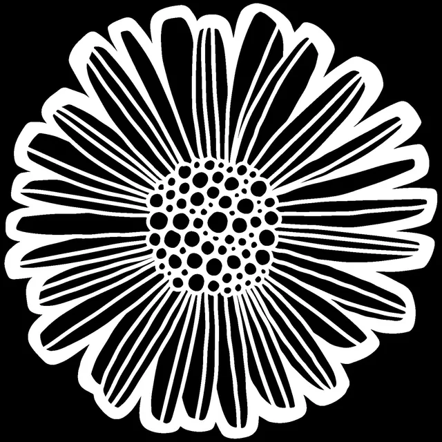 The Crafters Workshop TCW929 Felicia Daisy sjablong 6x6 blomst