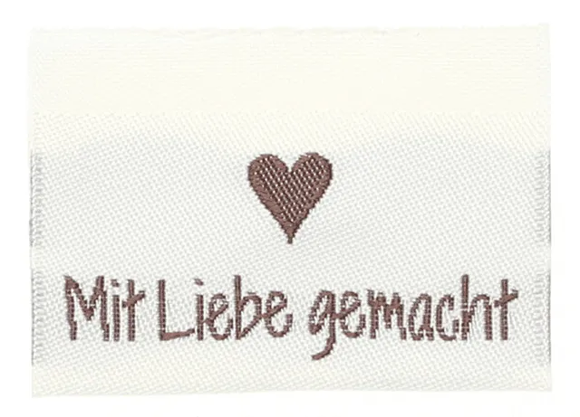 Go Handmade Mit liebe gemacht merkelapper 10 stk