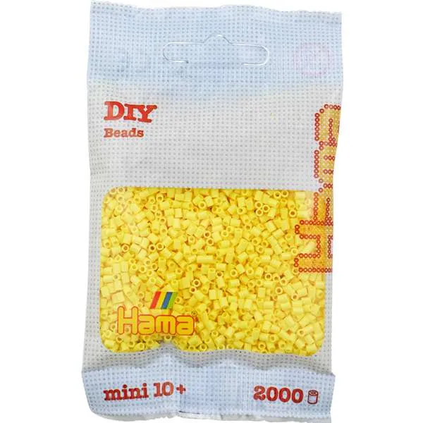 Hama Mini perler lys gul 2000 stk 2,5 mm