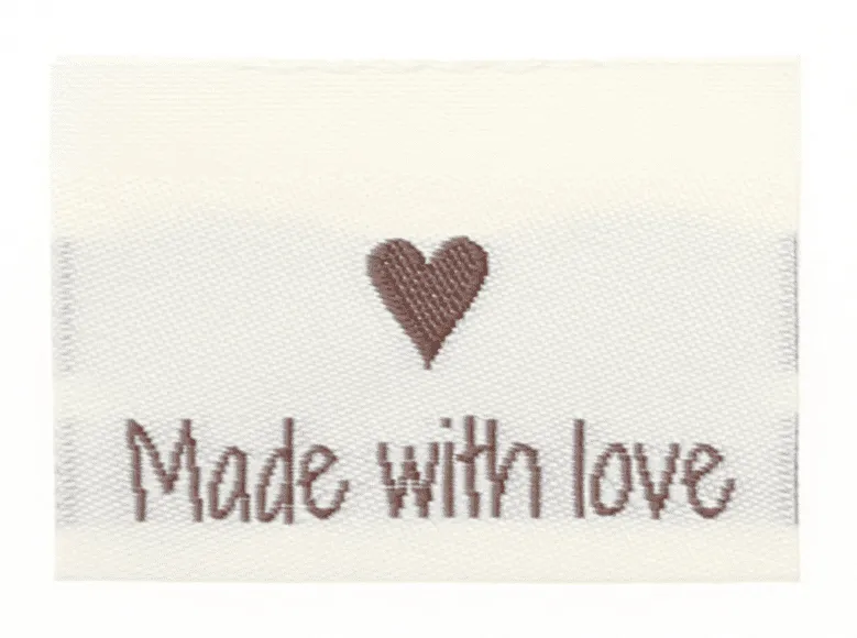 Go Handmade merkelapper made with love 10 stk