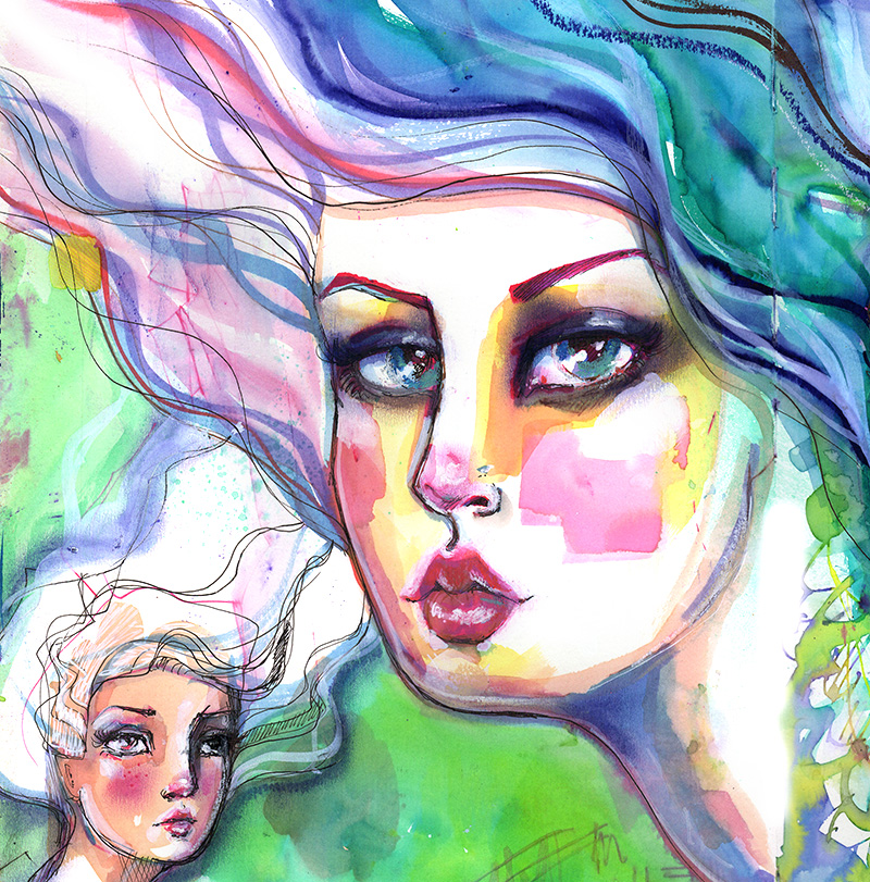 Jane Davenport Face Maker stort stempel ansikt