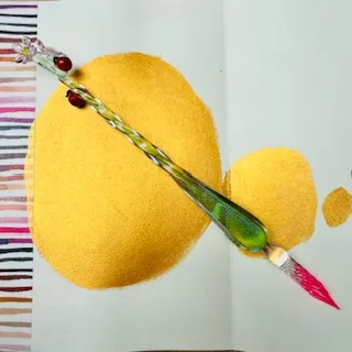 Jane Davenport Tentōmushi glasspenn kirsebærblomst