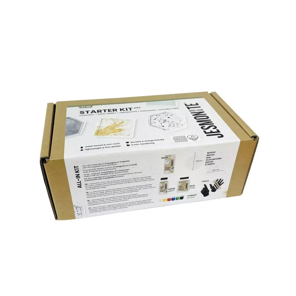 Jesmonite AC100 minisett støpesett classic coasters vannbasert