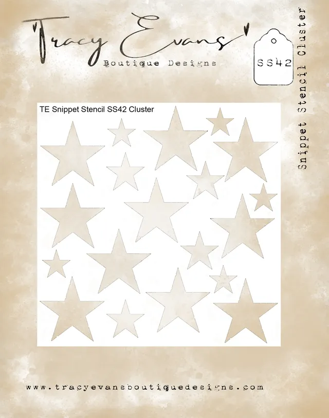 Tracy Evans Design SS042 sjablong snippet cluster 10x10 cm