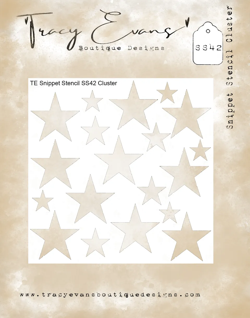 Tracy Evans Design SS042 sjablong snippet cluster 10x10 cm