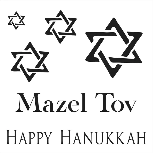 The Crafters Workshop TCW998 Hanukkah sjablong ord