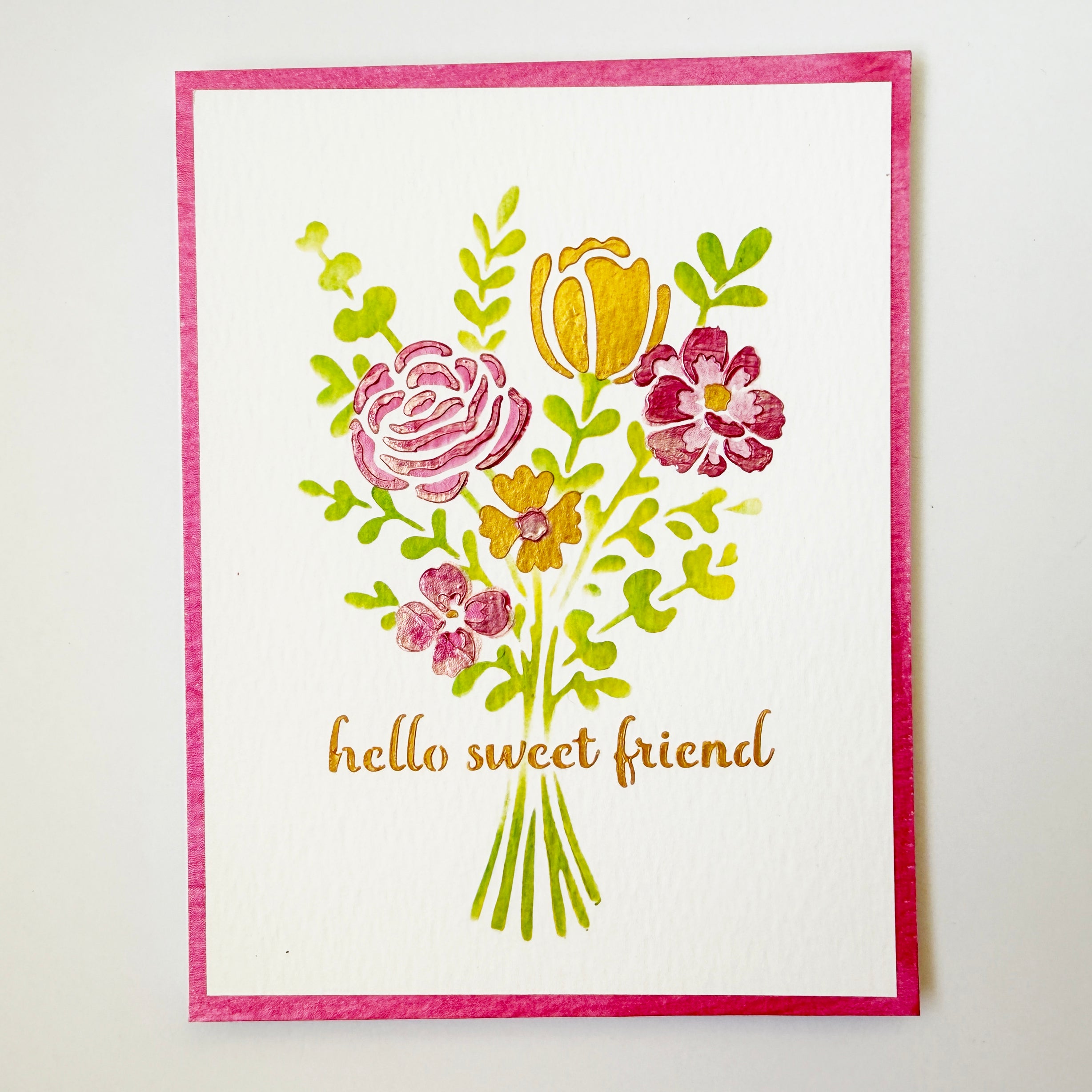 The Crafters Workshop TCW6062 Floral Bouquet A2 sjablong blomster